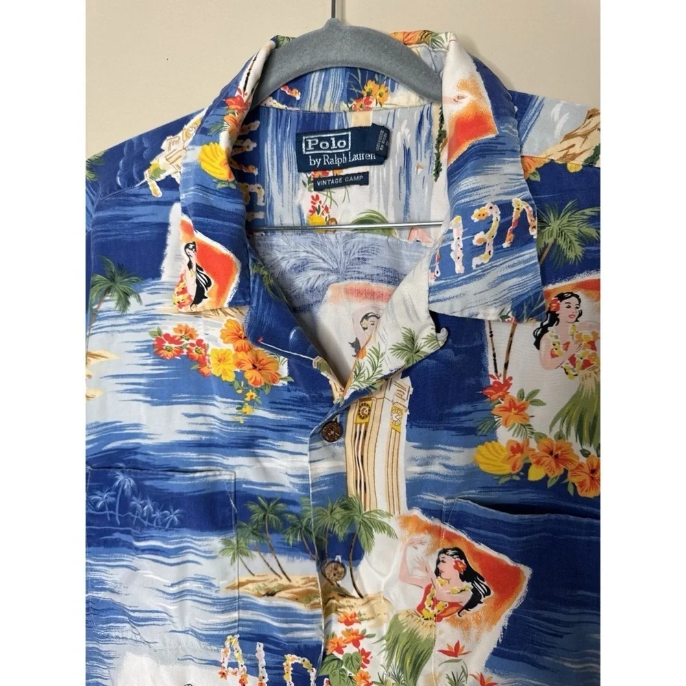 Polo Ralph Lauren Hawaiian Camp Shirt Size XL